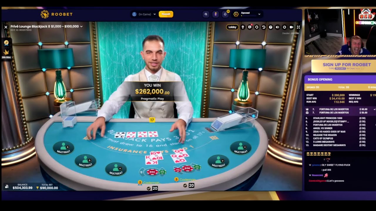 Most Crazy Reaction Of Xposed On The Blackjack Session!!