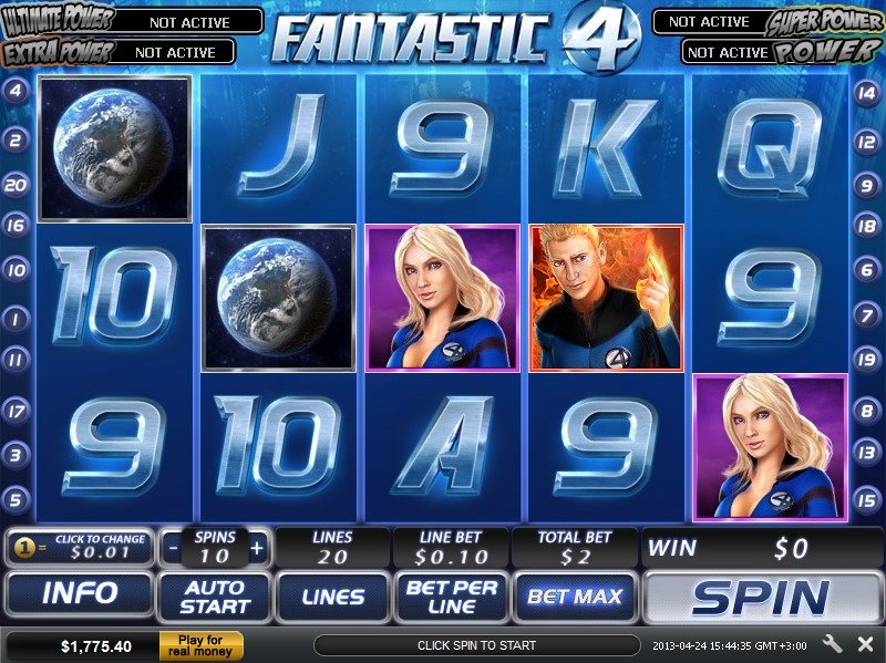 Review Fantastic 4 Slot Machine