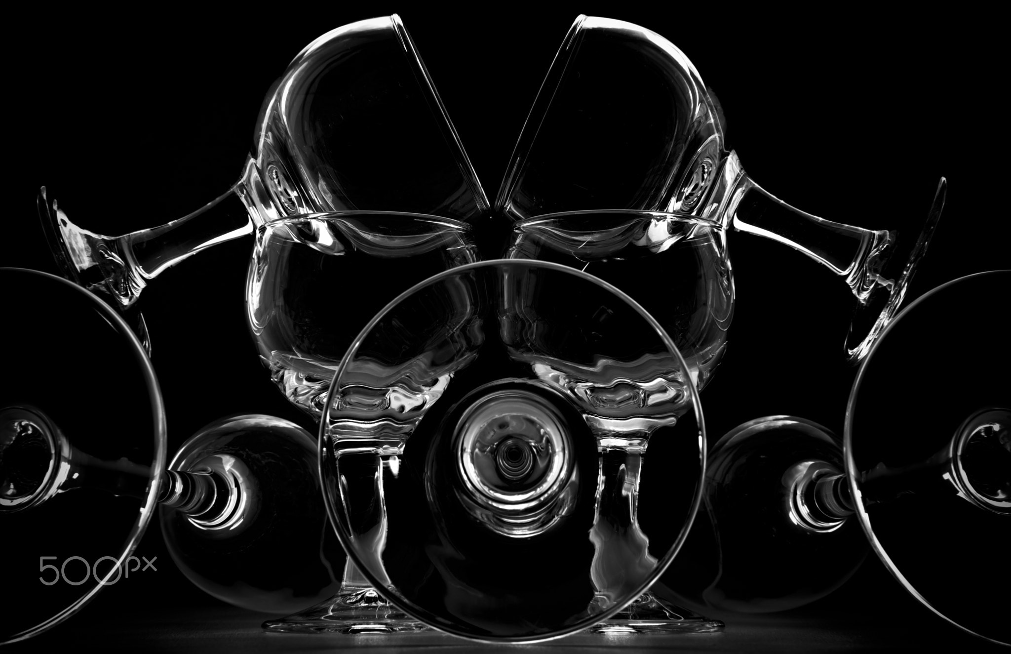 wine glass art for interiors ,fujifilm x-pro2 acros  black and white