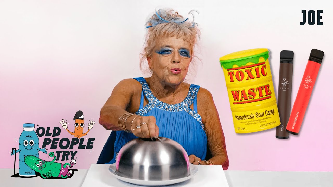 Old People Try Vapes \u0026 Toxic Waste Sour Sweets