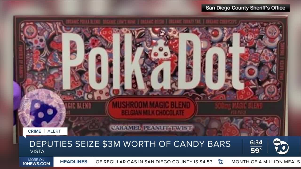 Deputies seize $3 million worth of magic mushroom candy bars